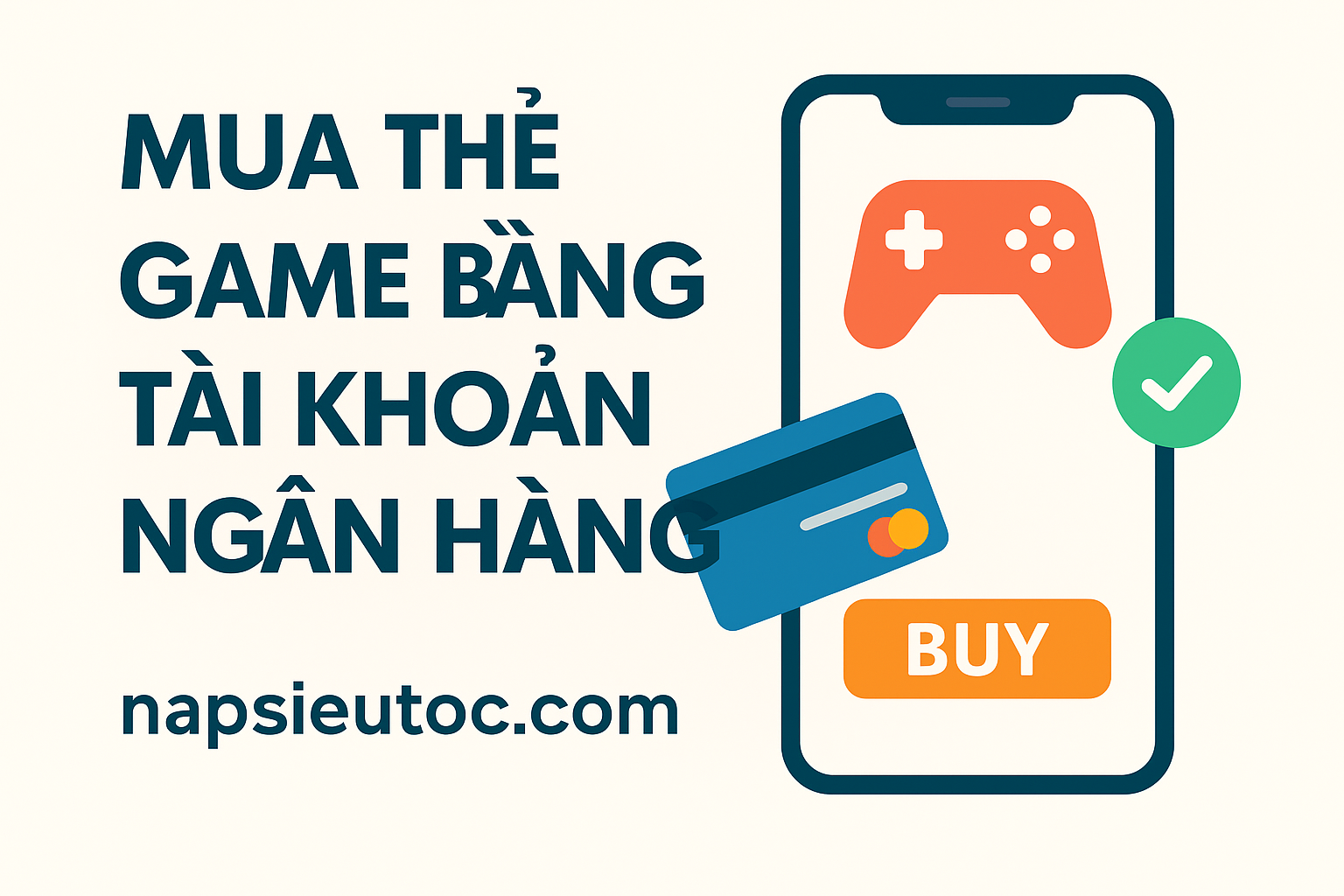 🏦 Mua Thẻ Game Bằng Tài Khoản Ngân Hàng – Nhanh Gọn, Tiện Lợi Mọi Lúc Mọi Nơi